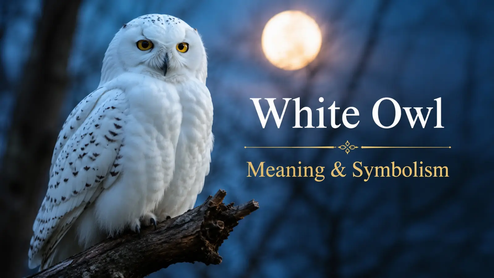 White Owl Meaning Symbolism