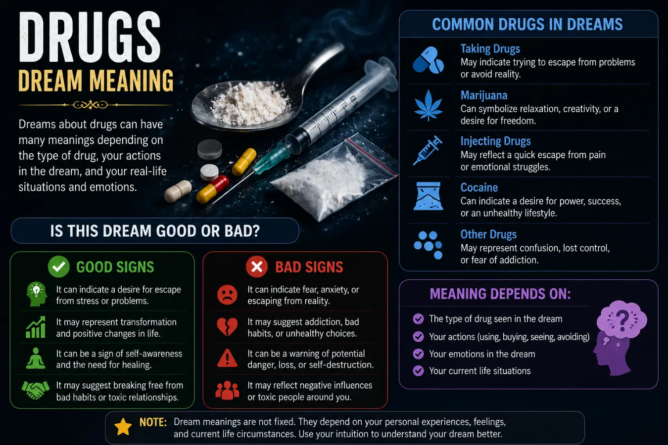 Drugs Dream Meaning